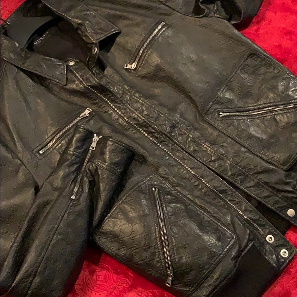 Gucci biker leather jacket - Picture 2 of 3